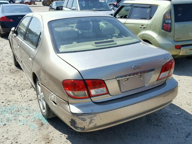 JNKDA31AX4T200507 - 2004 INFINITI I35 TAN photo 3