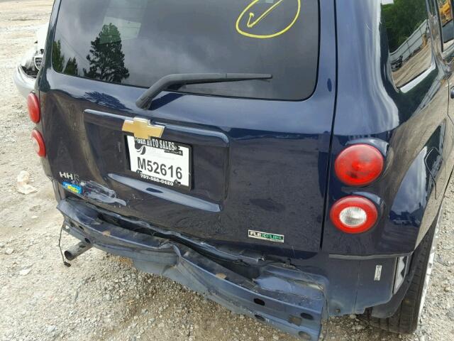 3GNBAAFW7BS530265 - 2011 CHEVROLET HHR LS BLUE photo 9