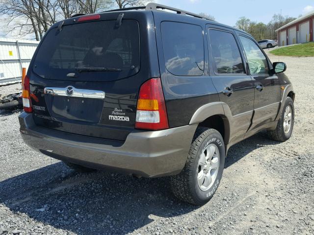 4F2CZ96114KM19718 - 2004 MAZDA TRIBUTE ES BLACK photo 4