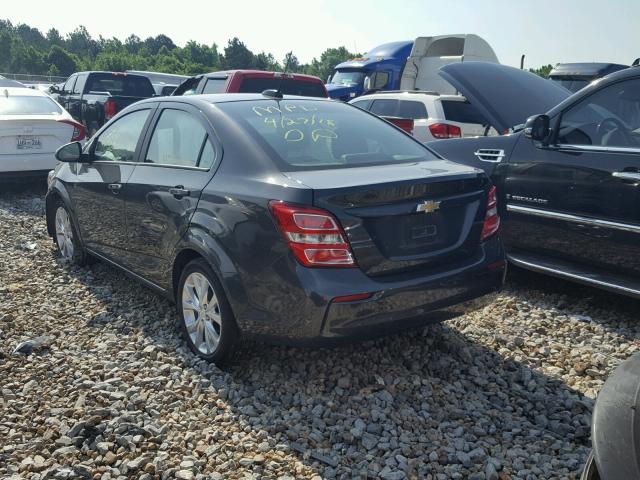 1G1JB5SH8H4169534 - 2017 CHEVROLET SONIC LS 灰色 照片 3