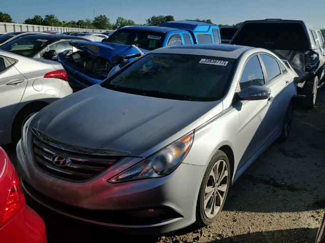 5NPEC4ABXEH847588 - 2014 HYUNDAI SONATA SE/ SILVER photo 2