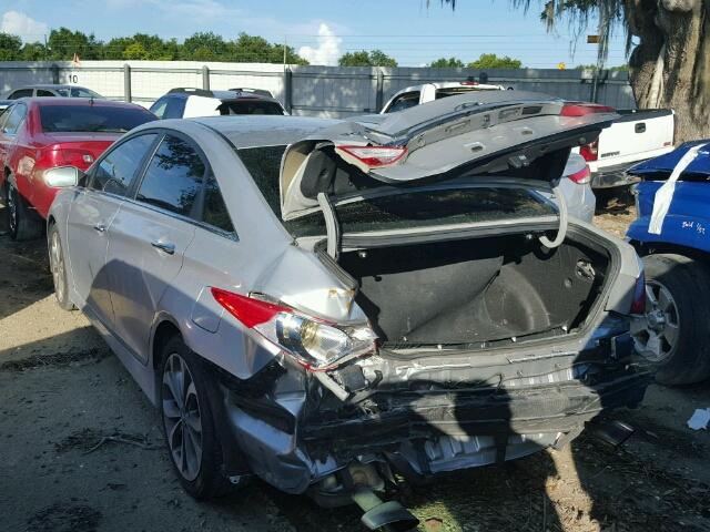 5NPEC4ABXEH847588 - 2014 HYUNDAI SONATA SE/ SILVER photo 3