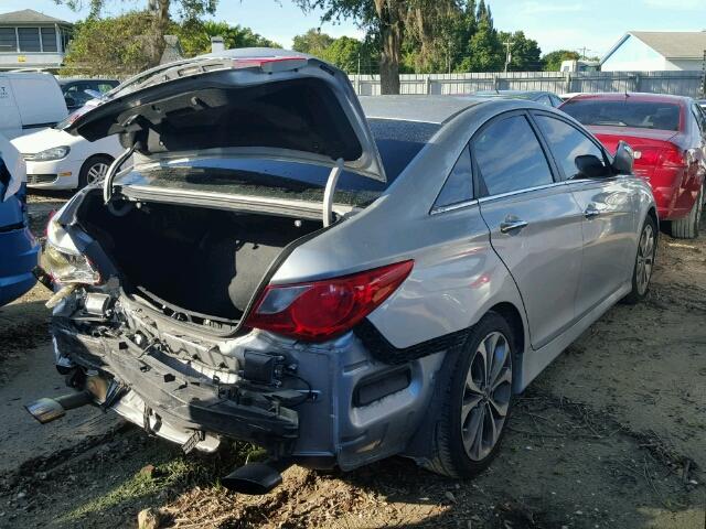 5NPEC4ABXEH847588 - 2014 HYUNDAI SONATA SE/ SILVER photo 4