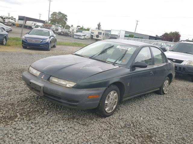 1G8ZG5286VZ289417 - 1997 SATURN SL1 GREEN photo 2