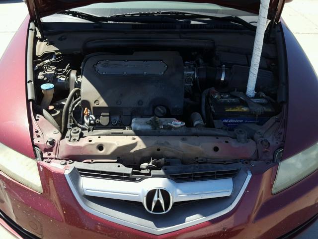 19UUA66294A006052 - 2004 ACURA TL MAROON photo 7