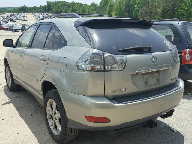 JTJHW31U472031722 - 2007 LEXUS RX 400H GREEN photo 3