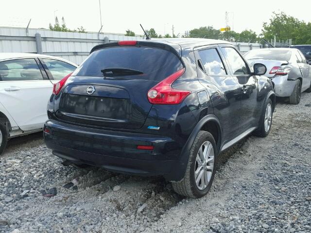 JN8AF5MR4ET351173 - 2014 NISSAN JUKE S BLACK photo 4