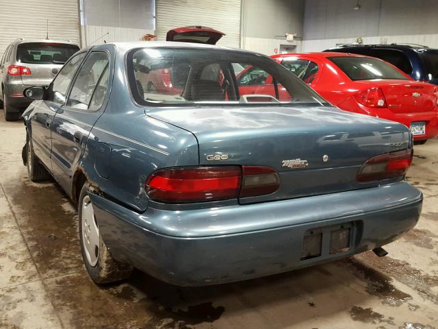 1Y1SK5263SZ087906 - 1995 GEO PRIZM BASE ლურჯი ფოტო 3