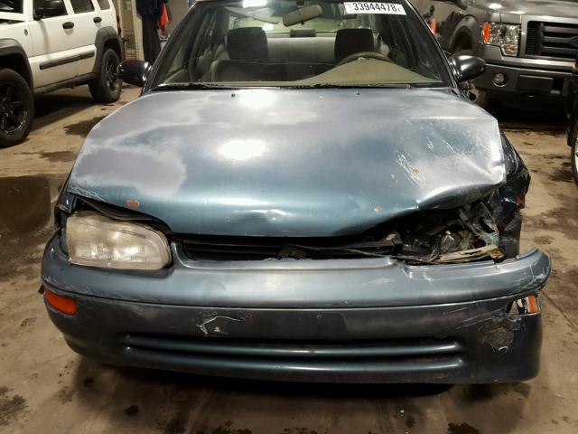 1Y1SK5263SZ087906 - 1995 GEO PRIZM BASE ლურჯი ფოტო 9