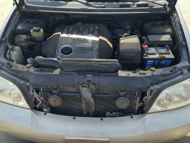 KNDUP131936407968 - 2003 KIA SEDONA EX BLUE photo 7