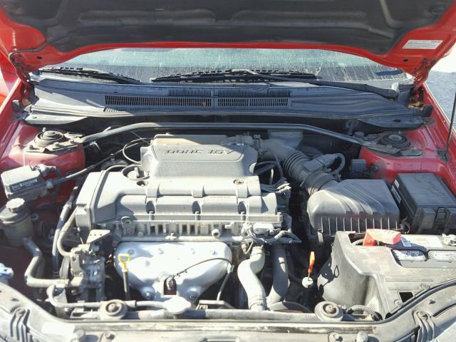 KNAFE161675004243 - 2007 KIA SPECTRA5 S RED photo 7