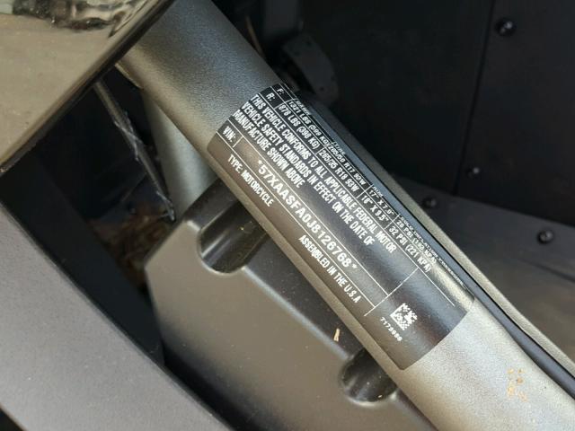 57XAASFA0J8126768 - 2018 POLARIS SLINGSHOT BLACK photo 10