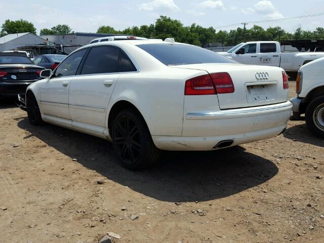 WAUML44E14N010418 - 2004 AUDI A8 L QUATT WHITE photo 3