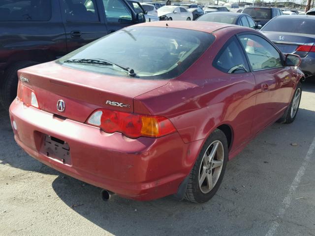 JH4DC53092C032351 - 2002 ACURA RSX TYPE-S RED photo 4