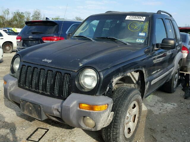 1J4GK48K33W721687 - 2003 JEEP LIBERTY SP CHARCOAL photo 2