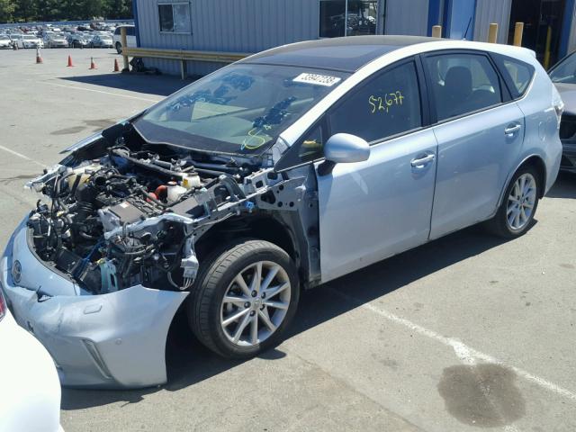 JTDZN3EU5E3354446 - 2014 TOYOTA PRIUS V SILVER photo 2