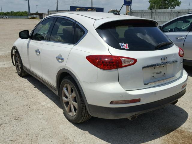 JNKAJ09E18M302061 - 2008 INFINITI EX35 BASE WHITE photo 3