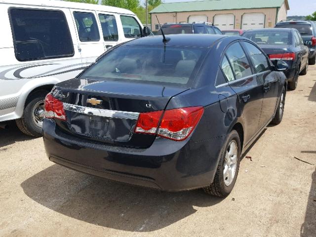 1G1PF5SC3C7116380 - 2012 CHEVROLET CRUZE LT BLACK photo 4