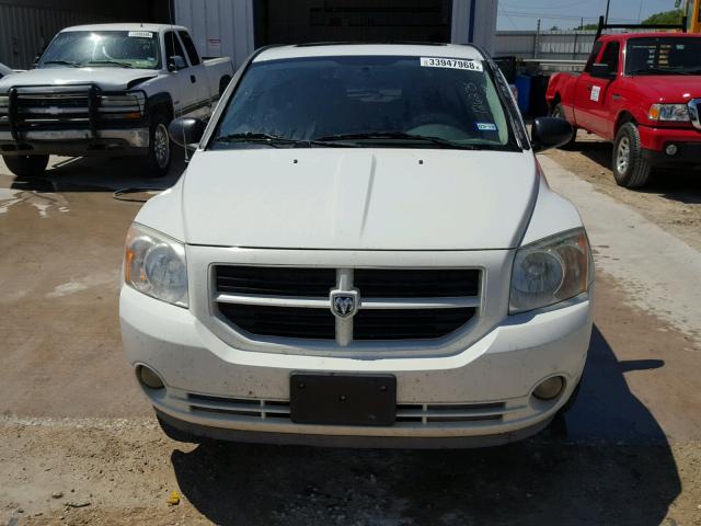 1B3HB48B07D126275 - 2007 DODGE CALIBER SX WHITE photo 9