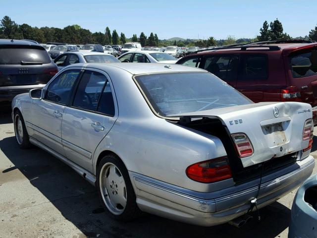 WDBJF74JX1B274504 - 2001 MERCEDES-BENZ E 55 AMG SILVER photo 3