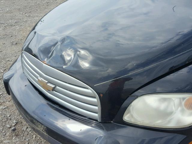 3GNDA13DX6S529564 - 2006 CHEVROLET HHR LS შავი ფოტო 9