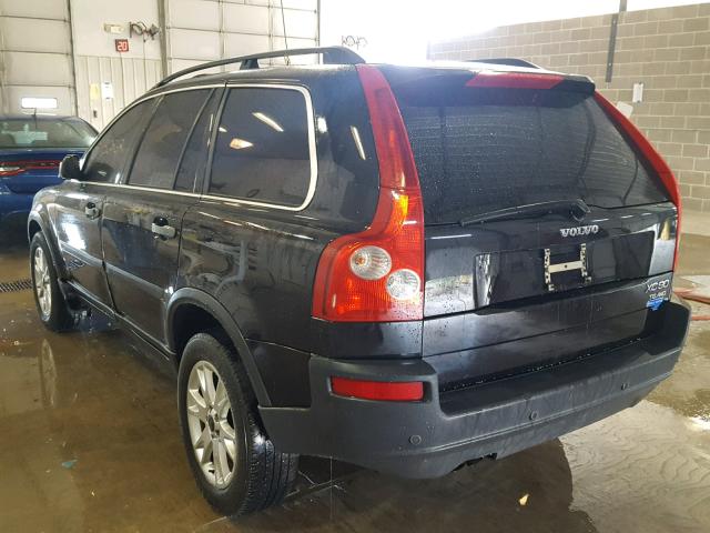 YV1CZ91H841073591 - 2004 VOLVO XC90 T6 BLACK photo 3