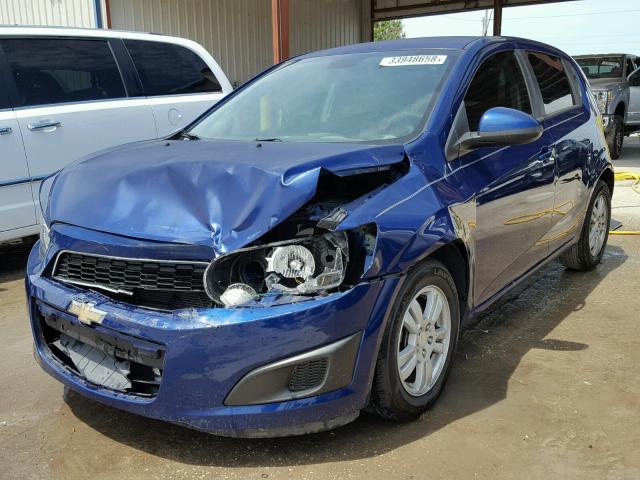 1G1JA6SH1C4198195 - 2012 CHEVROLET SONIC LS BLUE photo 2