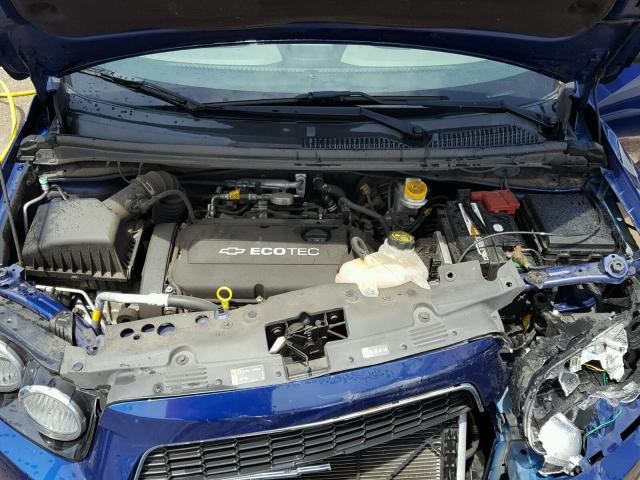 1G1JA6SH1C4198195 - 2012 CHEVROLET SONIC LS BLUE photo 7