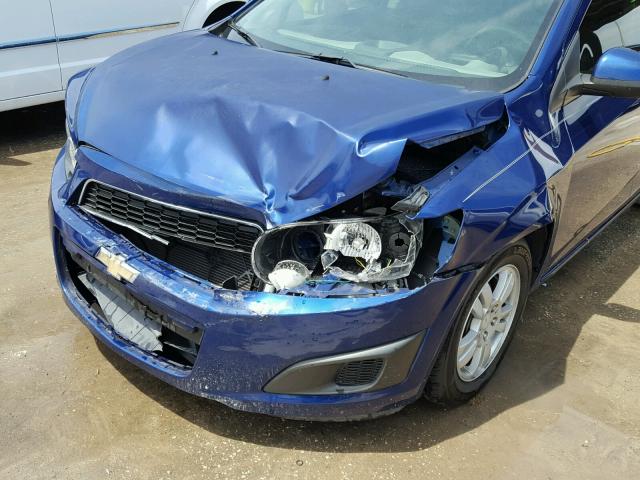 1G1JA6SH1C4198195 - 2012 CHEVROLET SONIC LS BLUE photo 9