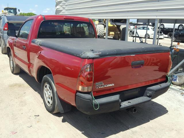 5TENX22N57Z382610 - 2007 TOYOTA TACOMA MAROON photo 3