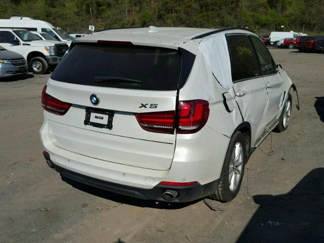 5UXKR0C51F0K66429 - 2015 BMW X5 XDRIVE3 WHITE photo 4