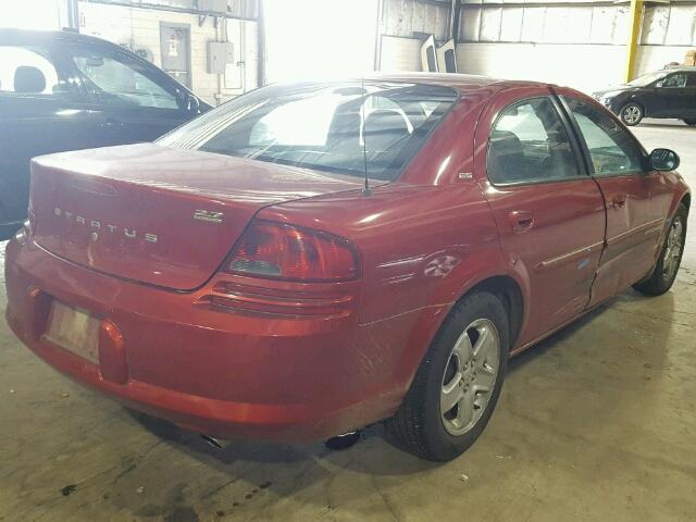 1B3AJ56U41N734123 - 2001 DODGE STRATUS ES RED photo 4