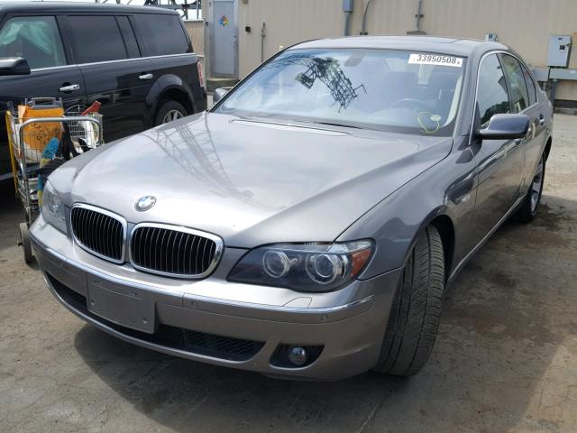 WBAHL83598DT12867 - 2008 BMW 750I GRAY photo 2
