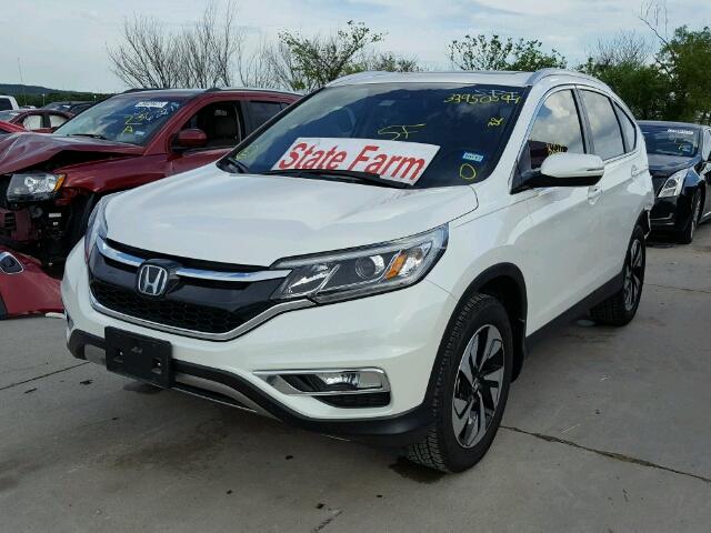 5J6RM3H94FL026750 - 2015 HONDA CR-V TOURI WHITE photo 2