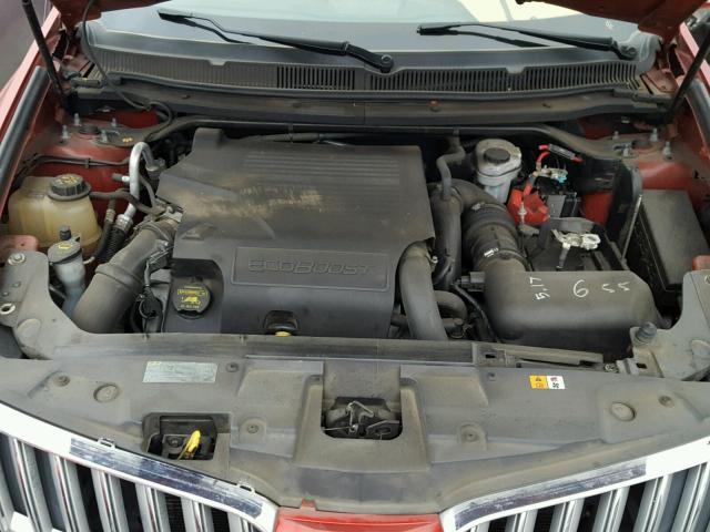 2LMHJ5AT9CBL52521 - 2012 LINCOLN MKT RED photo 7