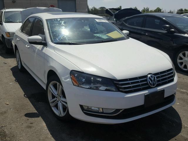 1VWCM7A37EC062310 - 2014 VOLKSWAGEN PASSAT SEL WHITE photo 1