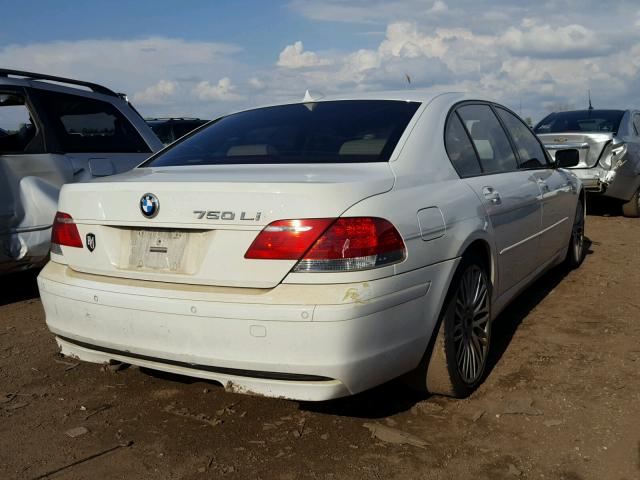 WBAHN83577DT75829 - 2007 BMW 750 WHITE photo 4