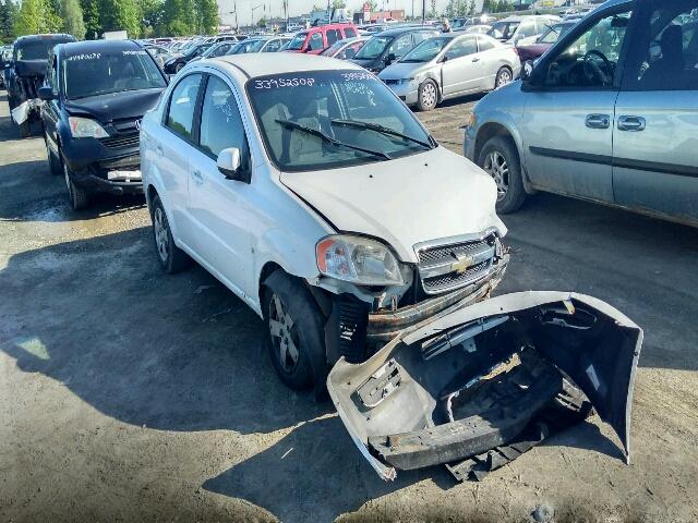 3G1TV55E99L125720 - 2009 CHEVROLET AVEO LS WHITE photo 1