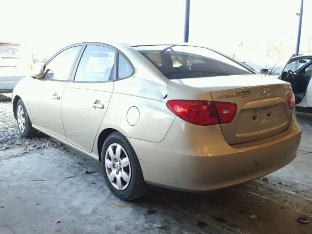 KMHDU46D17U024376 - 2007 HYUNDAI ELANTRA GL TAN photo 3