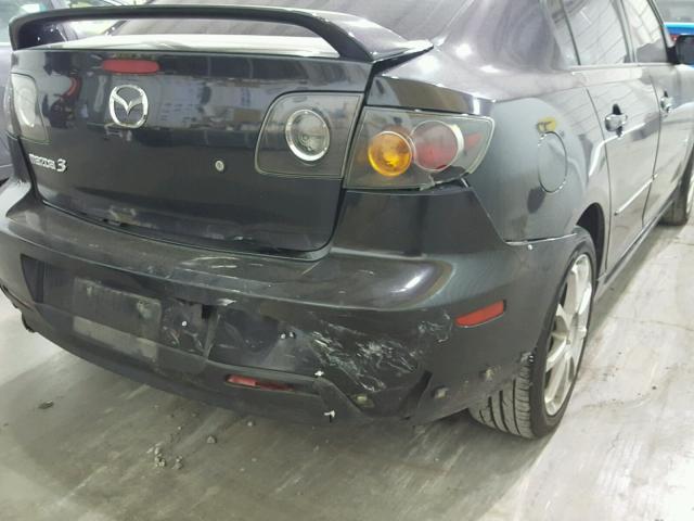 JM1BK123251230608 - 2005 MAZDA 3 S BLACK photo 9