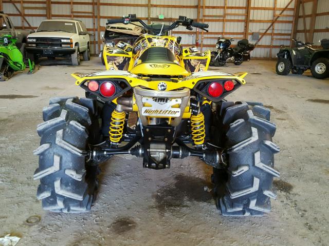 3JBMGAP26FJ000525 - 2015 CAN-AM RENEGADE 1 YELLOW photo 9