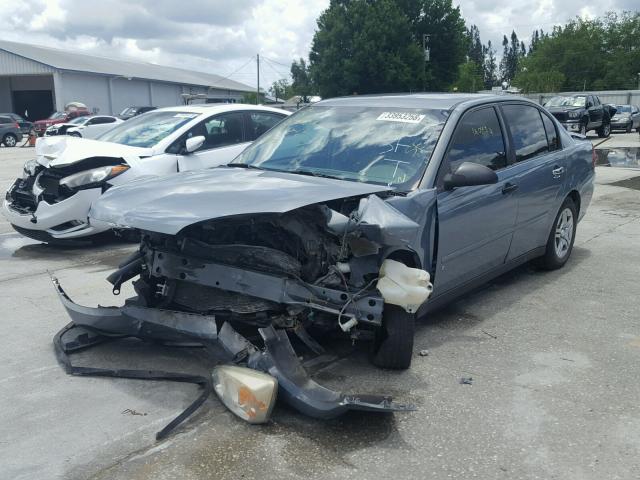 1G1ZS58F28F101596 - 2008 CHEVROLET MALIBU LS ლურჯი ფოტო 2