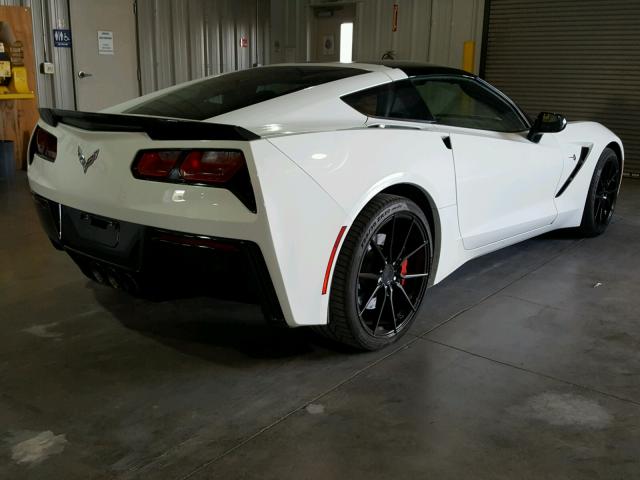 1G1YH2D72E5134106 - 2014 CHEVROLET CORVETTE S WHITE photo 4