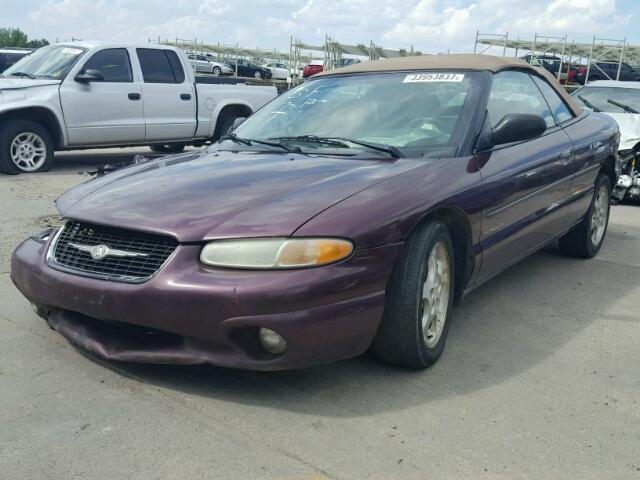 3C3EL55H4YT256377 - 2000 CHRYSLER SEBRING JX PURPLE photo 2