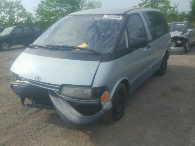 JT3AC12R1P1088434 - 1993 TOYOTA PREVIA LE BLUE photo 2