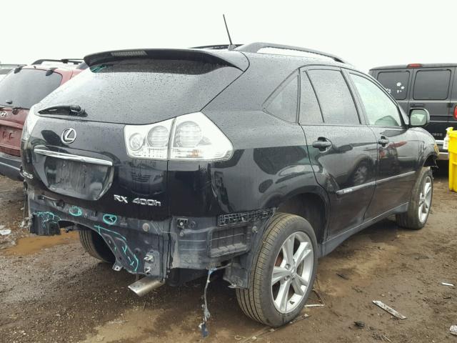 JTJHW31U572010491 - 2007 LEXUS RX 400H BLACK photo 4