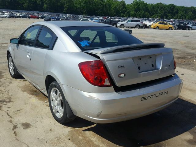 1G8AM12F24Z230733 - 2004 SATURN ION LEVEL SILVER photo 3