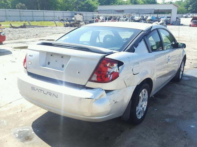 1G8AM12F24Z230733 - 2004 SATURN ION LEVEL SILVER photo 4