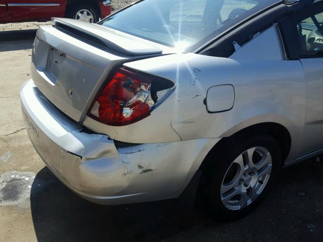 1G8AM12F24Z230733 - 2004 SATURN ION LEVEL SILVER photo 9