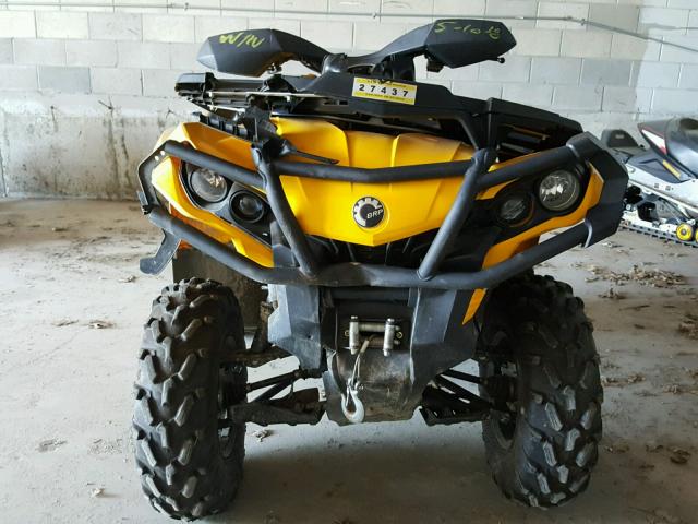 3JBLKAK21FJ000322 - 2015 CAN-AM OUTLANDER YELLOW photo 9